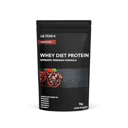 ULTORA ウルトラ ホエイ プロテイン チョコレート風味 1kg 人工甘味料不使用 国産 ホエイプロテイン ぷろていん