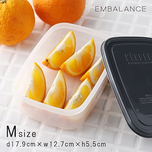 EMBALANCE（エンバランス） レクタングルコンテナ M 870ml 保存容器 食品保存 生鮮食品 保存 鮮度キープ 鮮度長持ち 栄養 エコ 繰り返し 再利用 冷凍 野菜 肉 魚 弁当箱 お