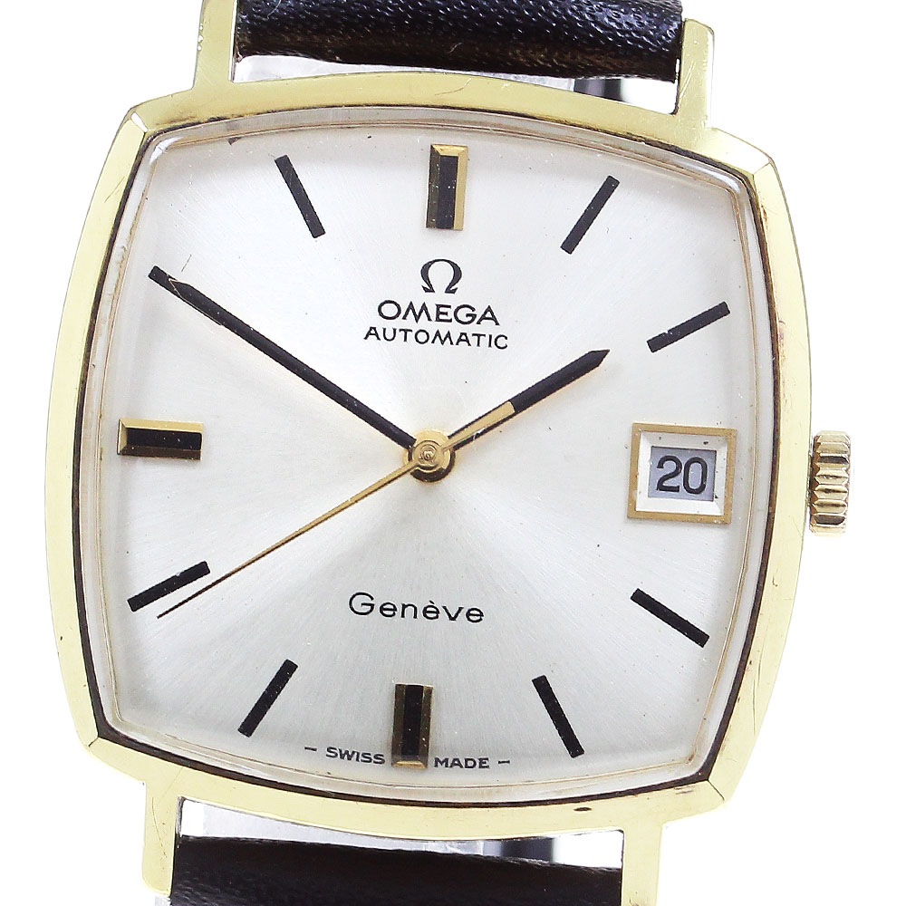 オメガ OMEGA 162.010 ジュネーブ スクエア cal.565 デイト 自動巻き メンズ _838523【中古】 46,080円