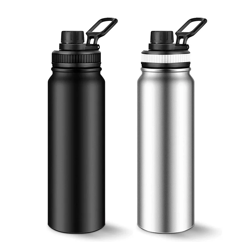 Upors-ステンレス鋼スポーツウォーターボトル,大容量,二重壁真空断熱,ポータブル魔法瓶,600ml/800ml 5,157円