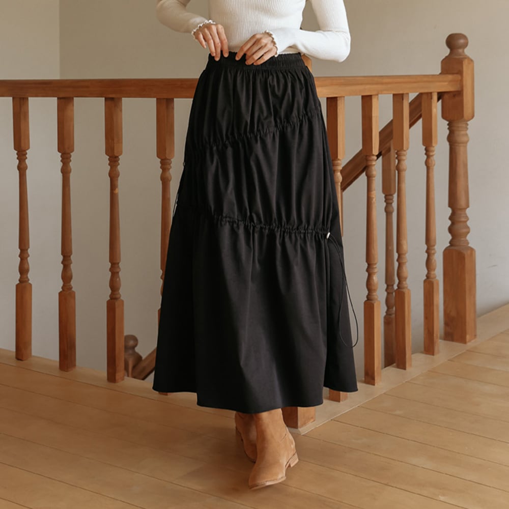 ベンダーズストリングバンディングロングスカート