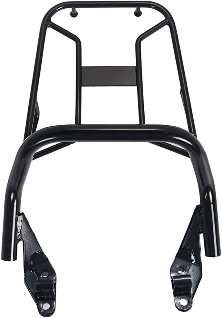 HONDA ホンダ 用 リア キャリア ズーマーX JF52 110cc 黒 スチール 製 荷台 汎用 社外品 バイク カスタム パーツ バルブ 電球 左右セット(ブラック)