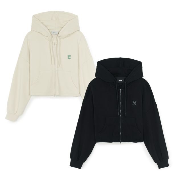 Basic Balloon Hood Zip-Up (3FTRB0254-45CRS,3FTRB0254-50BKS)