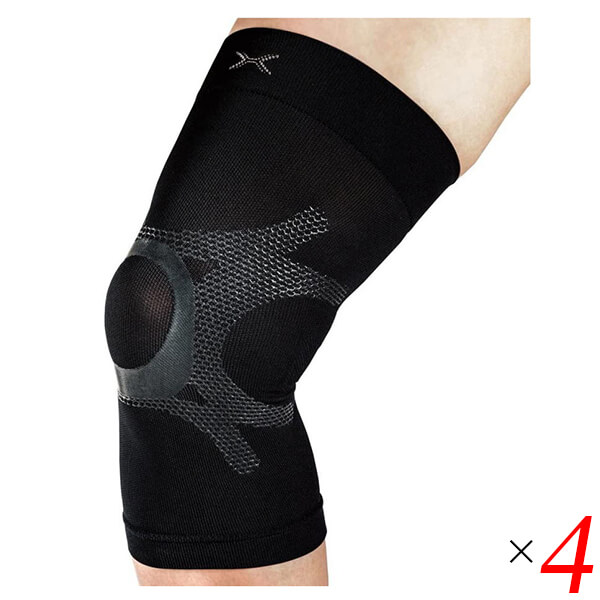 シリコンサポーター HOLZAC ホルザック 膝専用(1枚) フリーサイズ 38～46cm 4個セット