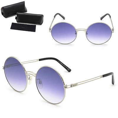 サングラス BY0001-D/S 16B 56 サングラス ノーズパッド UVカット レディース シルバー パープルグラデーション 11,376円