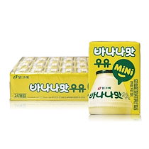 韓国人気飲み物＿バナナ牛乳＿バナナミルク＿バナナウユ ＿120ml x 24個