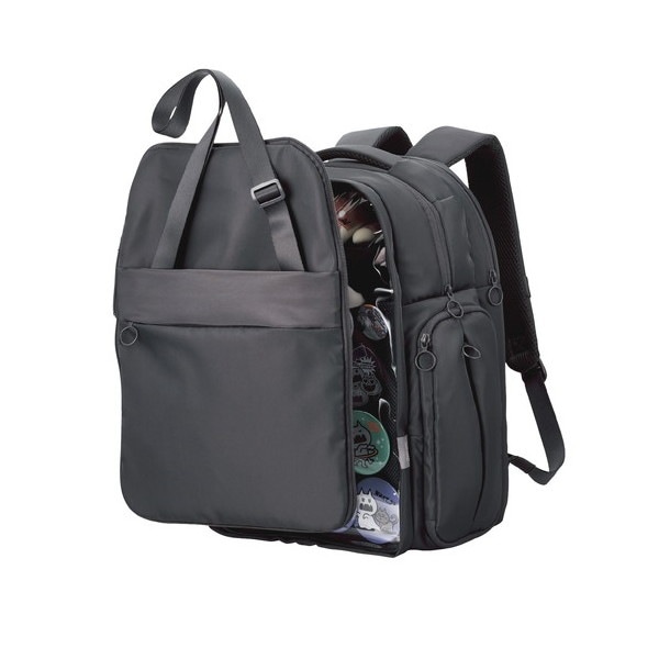 BM-OGBP02LBK 推しごとバックパック Lサイズ ブラック リュック バックパック 痛バッグ Lサイズ 大容量 ビジネス 推し活 2Way使用 撥水加工 ブラック メーカー直送