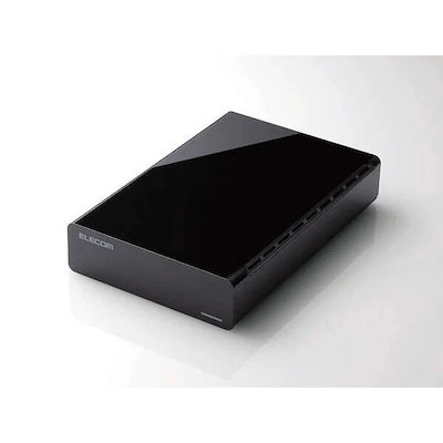 他サイト： エレコム 外付けHDD ハードディスク 4TB テレビ録画用/Mac/Windowsブラック ELD-HTV040UBKの商品画像