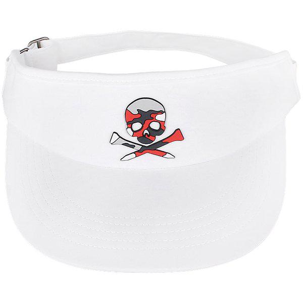 [始興店] [] スカルTSフェザーウェイトテックゴルフバイザー（G4AS23H54 SNO)