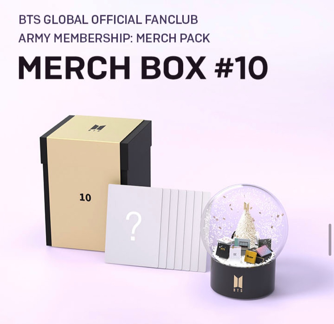 BTS MERCH ボックス マーチボックス#10　スノーボール スノードーム トレカ 会員限定 ウィバースメンバーシップ限定