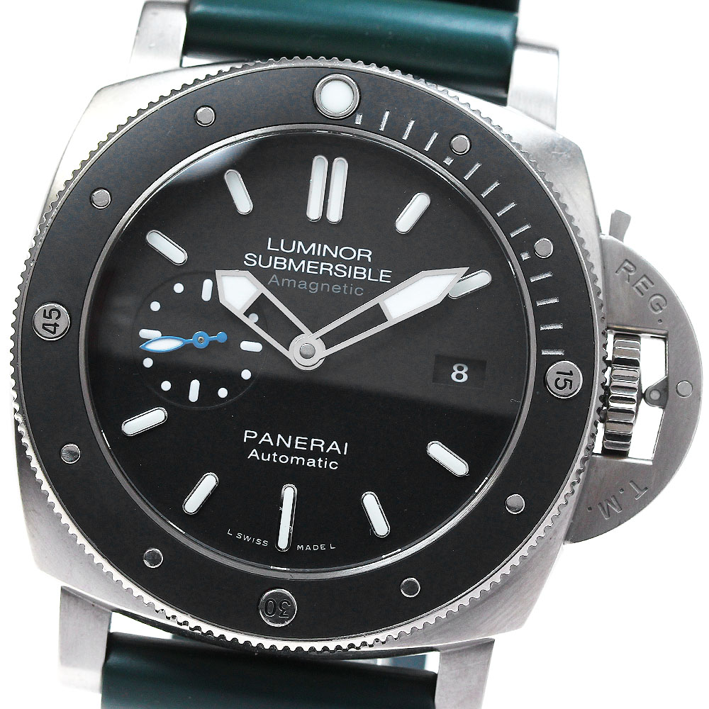 パネライ PANERAI PAM01389 ルミノール1950 サブマーシブル アマグネティック3デイズ チタニオ 自動巻き メンズ 保証書付き_816503【中古】