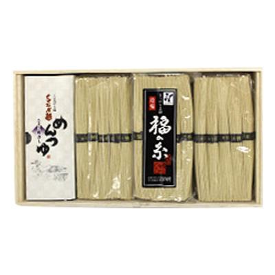 もちむぎ食品センター もちむぎ素麺 福の糸 50gx30束 （めんつゆ付き）