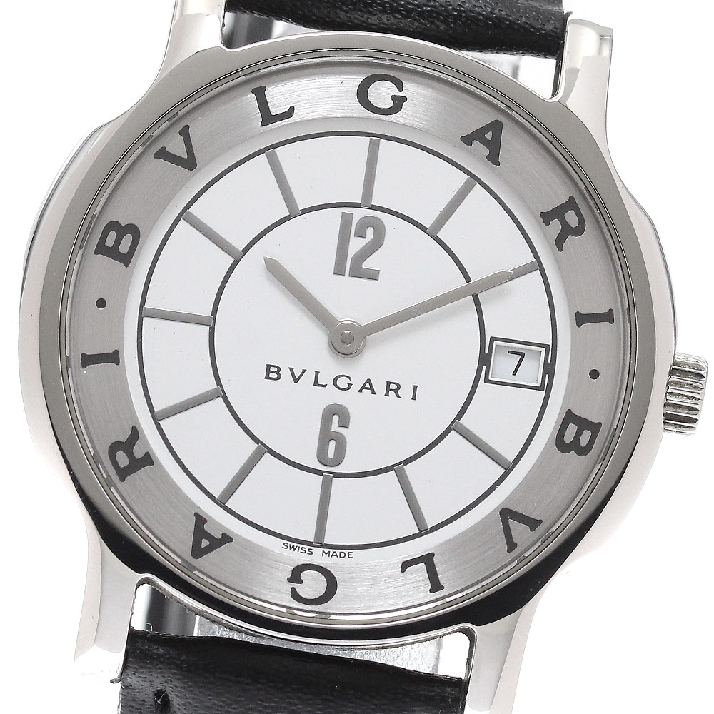 ブルガリ BVLGARI ST35S ソロテンポ デイト クォーツ メンズ 美品 _943136【中古】 47,400円
