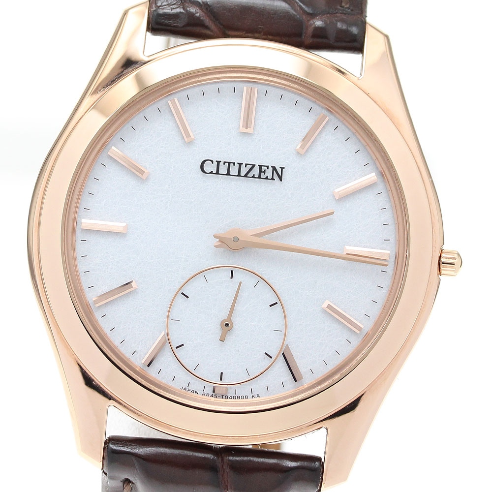 シチズン CITIZEN 8845-T027547 エコドライブワン 土佐和紙文字盤 ソーラー メンズ 良品 _815649【中古】