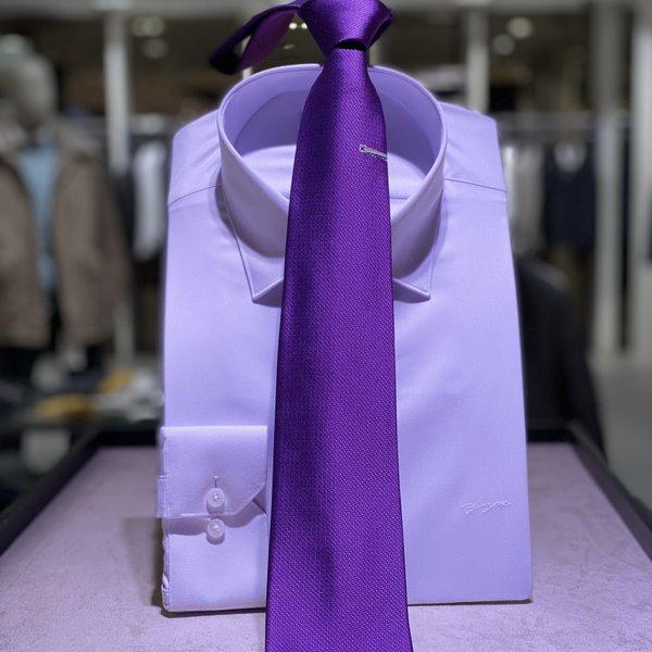 ネクタイ ワンポイント 混酒用 紫_s