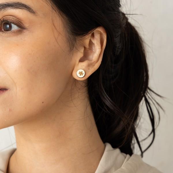 レディースピアス TORYGOLD NEW IVORY ホワイト系