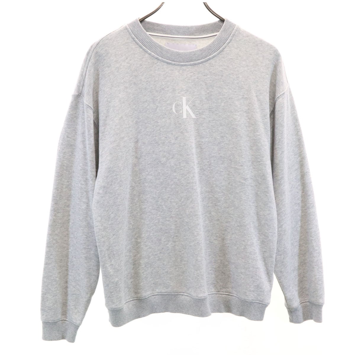 Calvin klein Jeans カルバンクラインジーンズ 長袖 スウェット トレーナー S グレー メンズ 古着