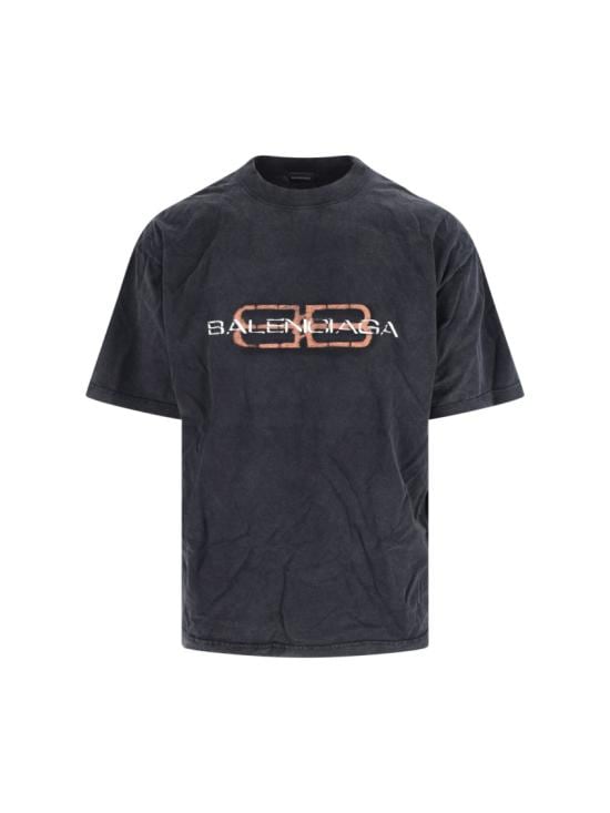 BALENCIAGA Men T-Shirts 764235 TTVD61041 Black