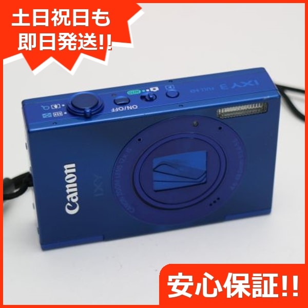 超美品 IXY 3 ブルー デジカメ Canon 48