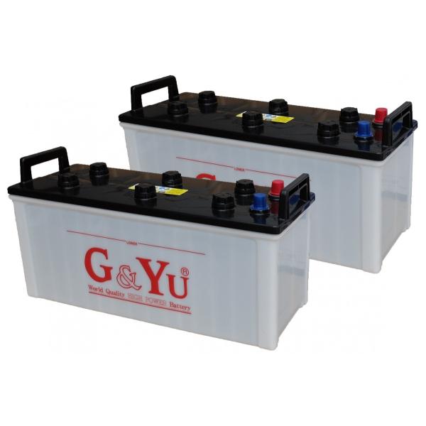 G&Yu [ジーアンドユー] バッテリー HD-130F51 （お得な２個セット）　集配者・バス・トラック・船舶・建設機械用（キャップタイプ）