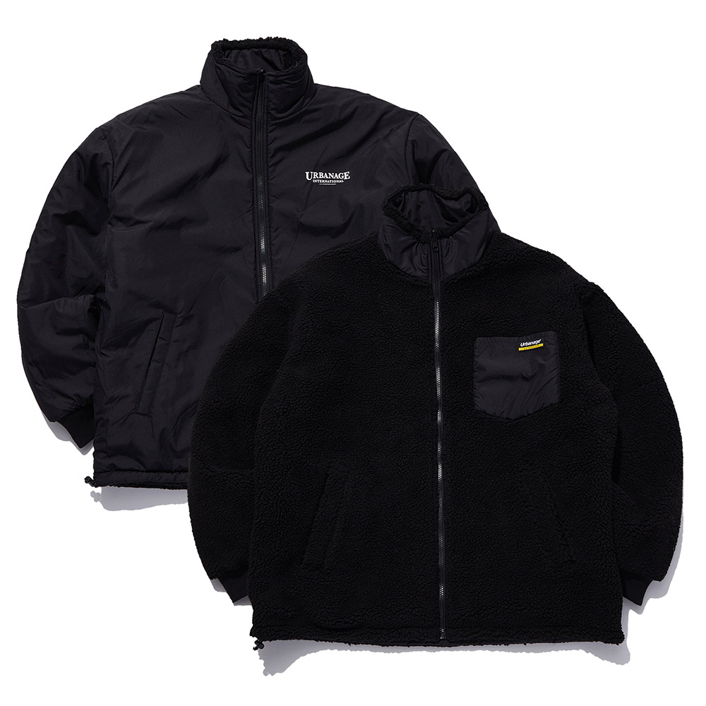 Urban Reversible Fleece Jacket (Black)