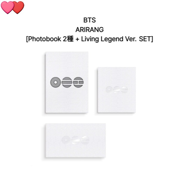 BTS ARIRANG [Photobook 2種 + Living Legend Ver. SET]チャート反映