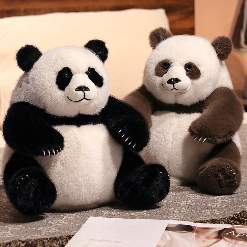模擬国宝ぬいぐるみ 華華 ジャイアントパンダ人形 七彩パンダ人形 子供 かわいい