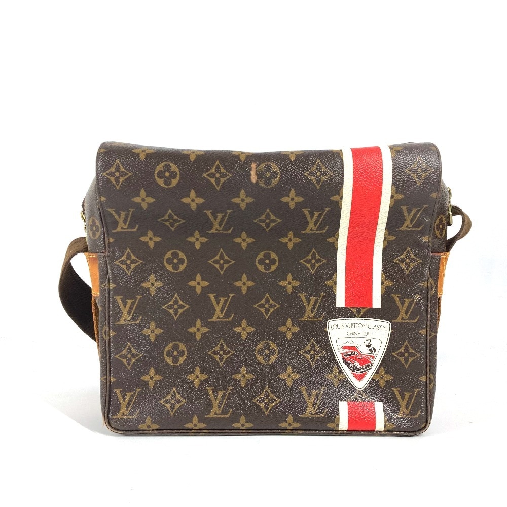 ショルダーバッグ M41431 ナヴィグリオ 2008年限定 モノグラム チャイナライン カバン 斜め掛け メッセンジャーバッグ モノグラムキャンバス ブラウン