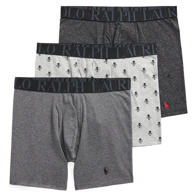 CLASSIC FIT STRETCH ボクサーブリーフ 3PK [アンドーバーヘザー/ブラックマールヘザー/チャコールヘザー]【NWBBP3-FHA6】