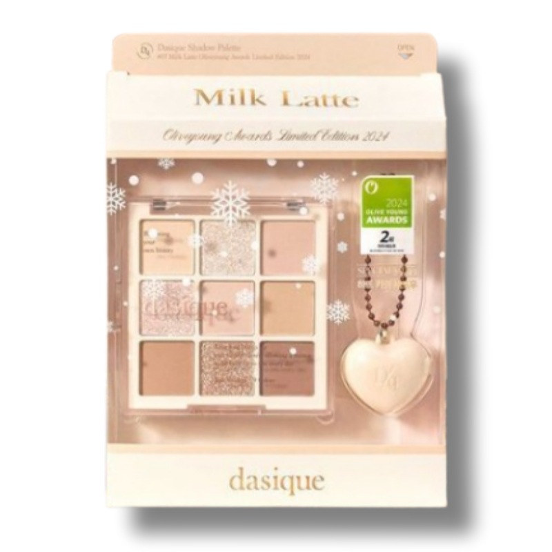 [韓国オリーブヤング人気] シャドウパレットミルクラテ+ハートキーリング企画セット及びNEWカラー単品2種 6,653円