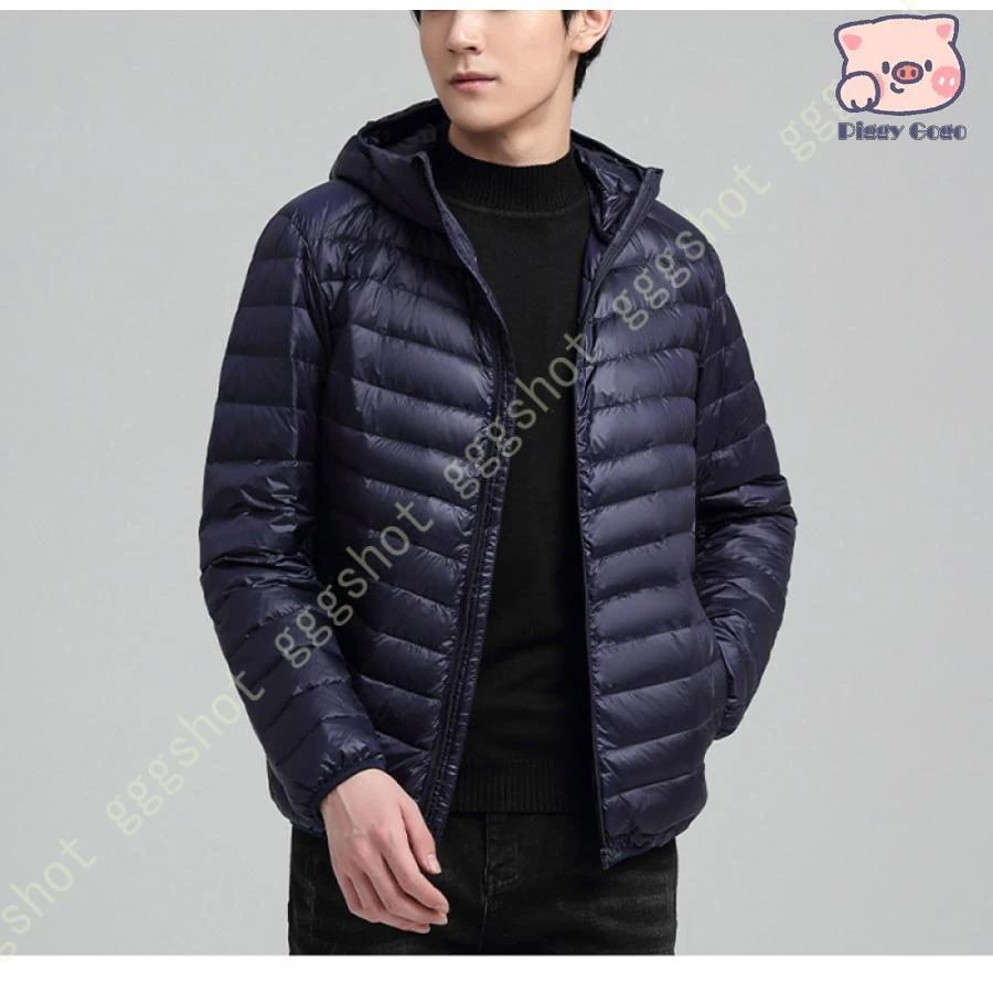 冬の特恵ダウンジャケット メンズ ダウンコート 中綿 ライトダウンジャケット 軽量 防寒 防風 ファッション フード付き トップス 防寒対策 無地 アウター 薄手 お洒落