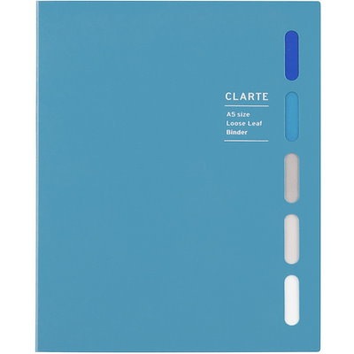 他サイト： ルーズリーフ バインダー クラルテ A5 20穴 ブルー マルマン F415-02の商品画像