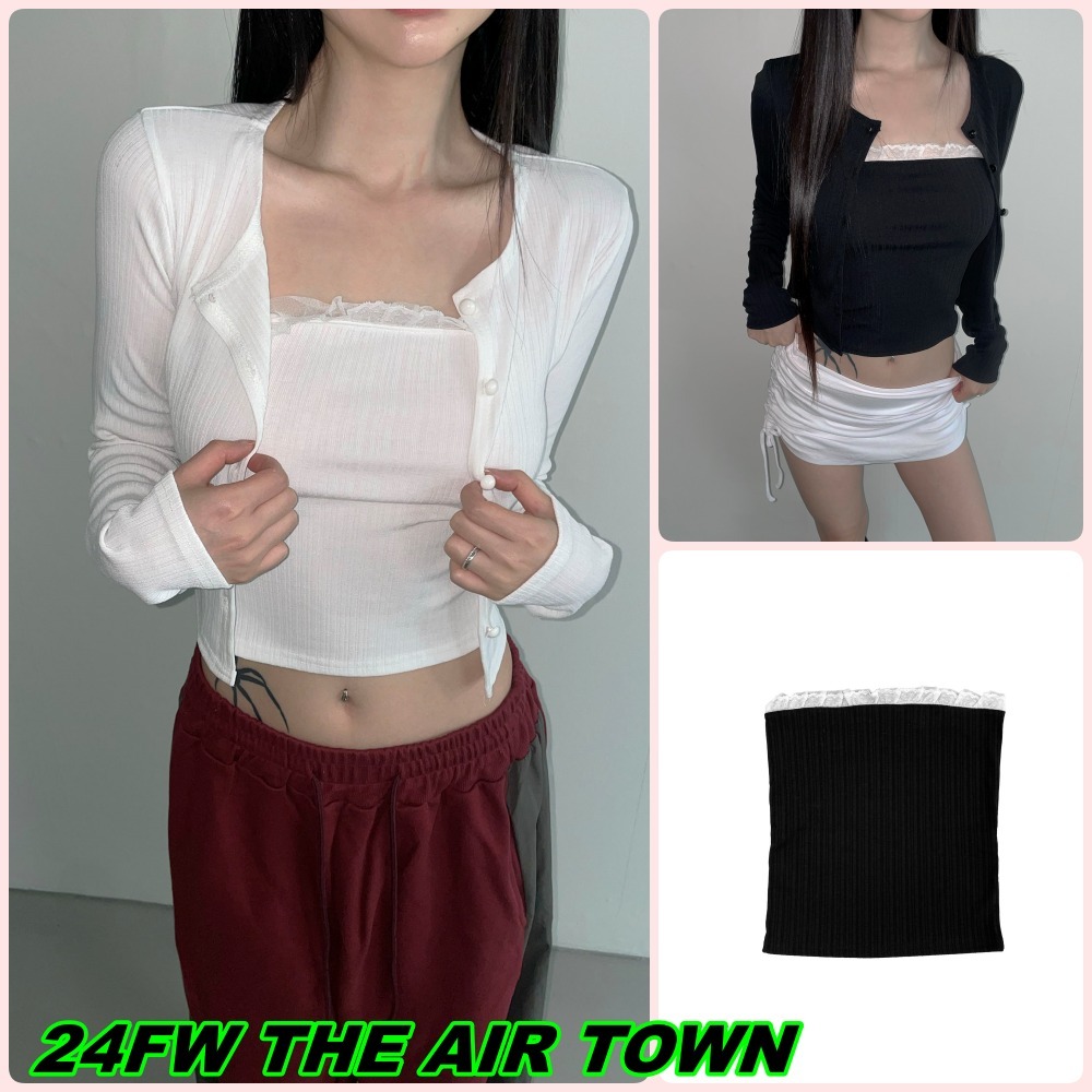 【THEAIRTOWN】24FW lottie cd set カーディガントップセット