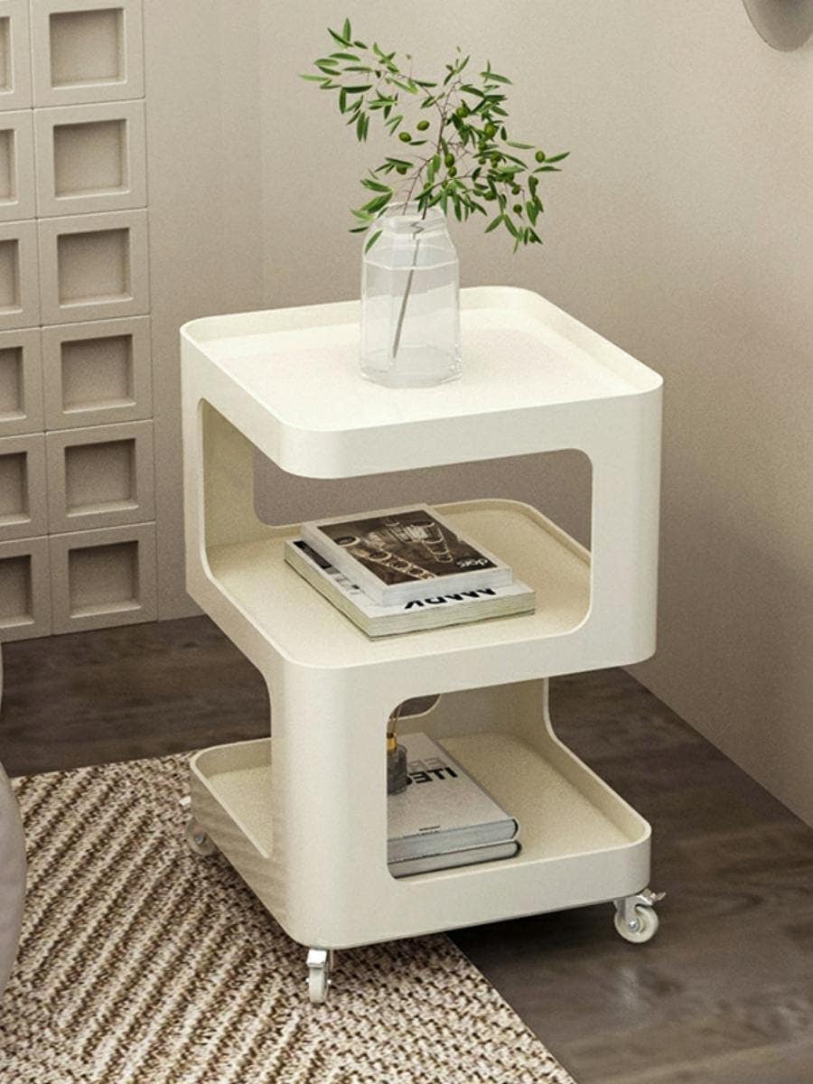 シンプル小戸型リビングソファーサイド移動可能クリーム風あなたのティーテーブルクリエイティブ鉄芸ベッドサイドテーブル