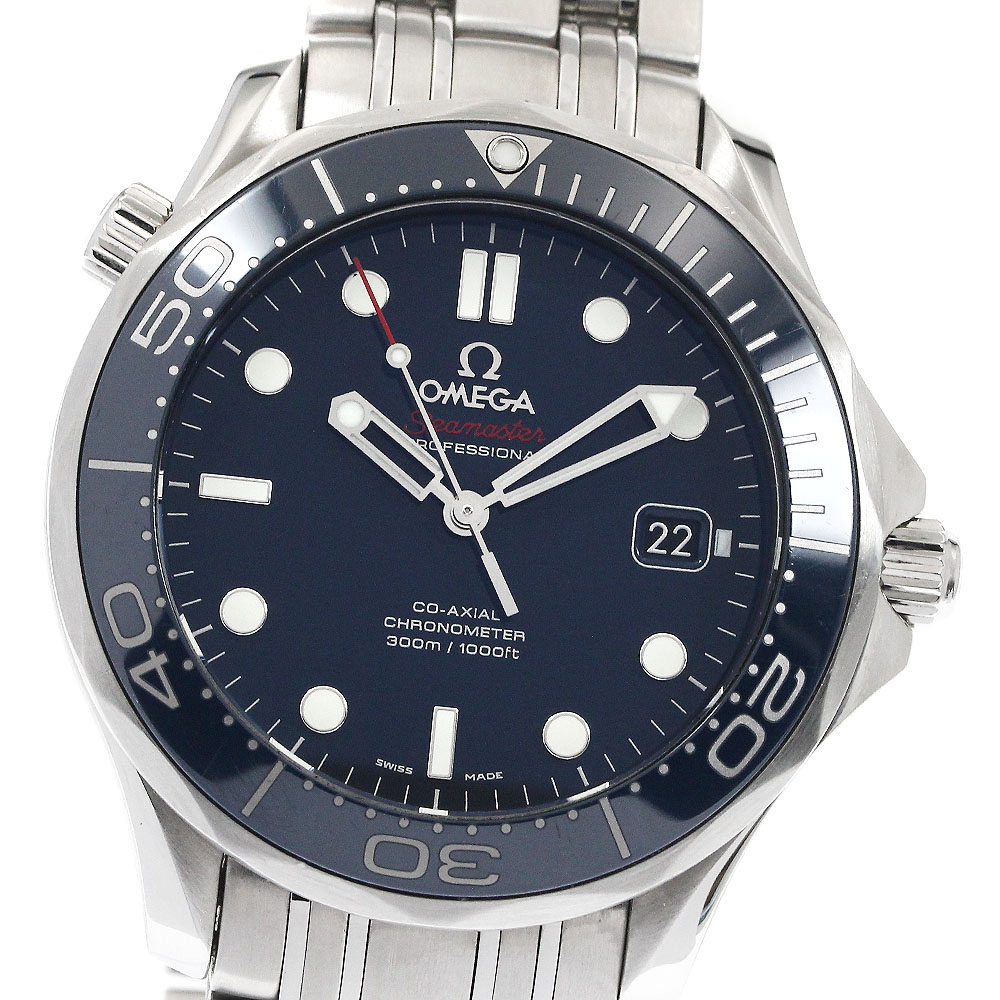 オメガ OMEGA 212.30.41.20.03.001 シーマスター ダイバー300M デイト コーアクシャル 自動巻き メンズ 良品 _890168【中古】