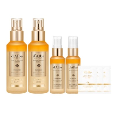 【ホワイトトリュフ スプリーム インテンシブ セラム 100ml×2＋50ml×2＋ジェルクレンザー 3ml×5 セット】 韓国コスメ 美容液 セラム スキンケアセット デイリーケア フェイスケア