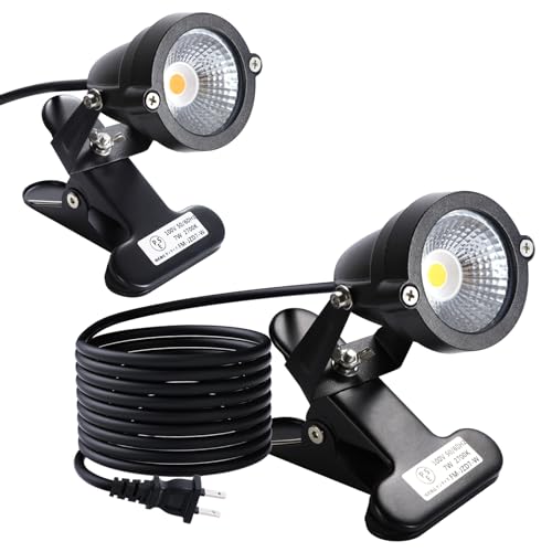 TONGTUJINMING 防水 LEDクリップライト 屋外 小型 防雨 防水型 白光 2700K