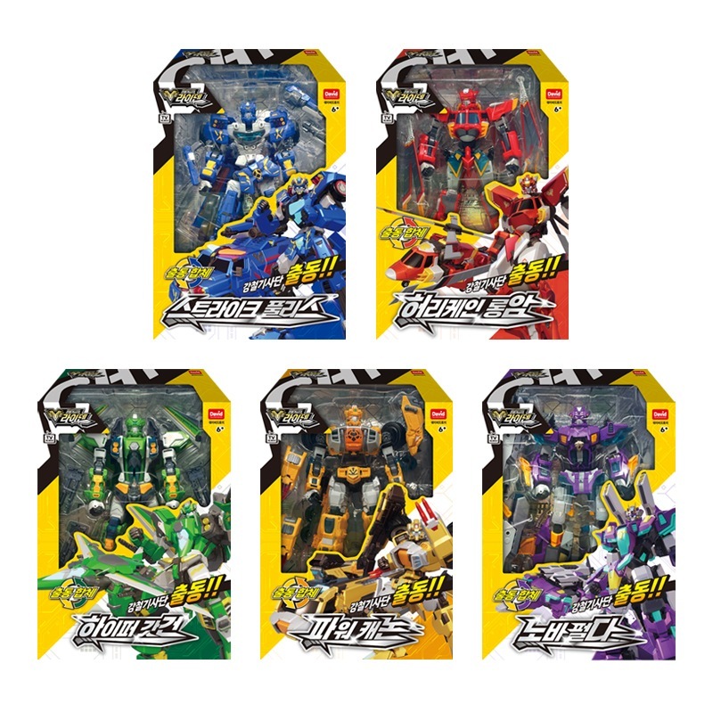 鋼鉄騎士団/ライデン/5種 ロボット セット/ストライキプーリス/ノバパルダ/ハイパーゴッドガン/パワーキャノン/ハリケーンロングアーム/変身ロボット/合体ロボット/韓国ロボット/2024/新型