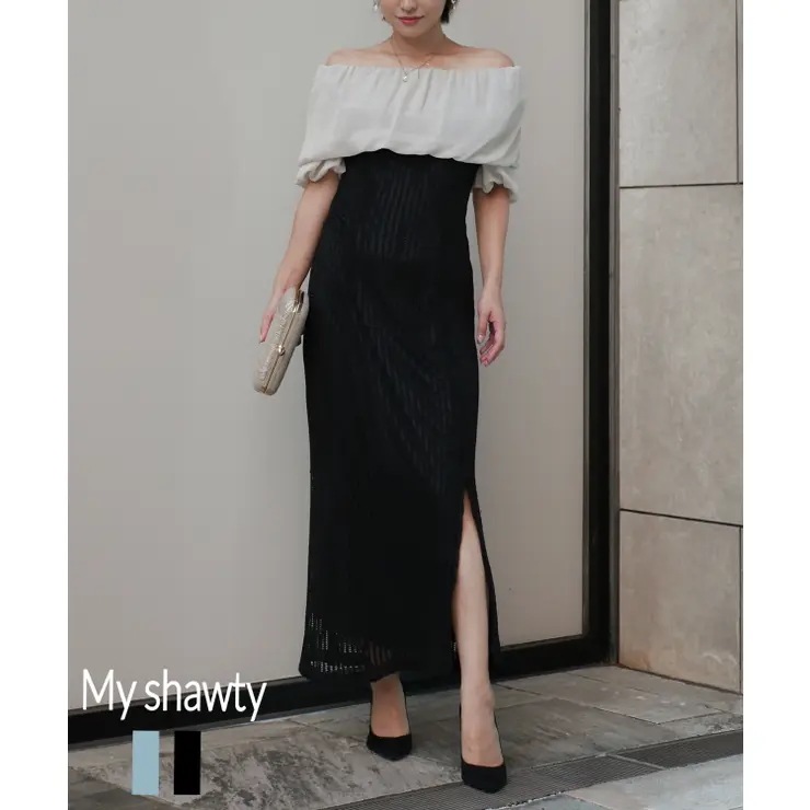 OFF SHOULDER DOCIKNG DRESS