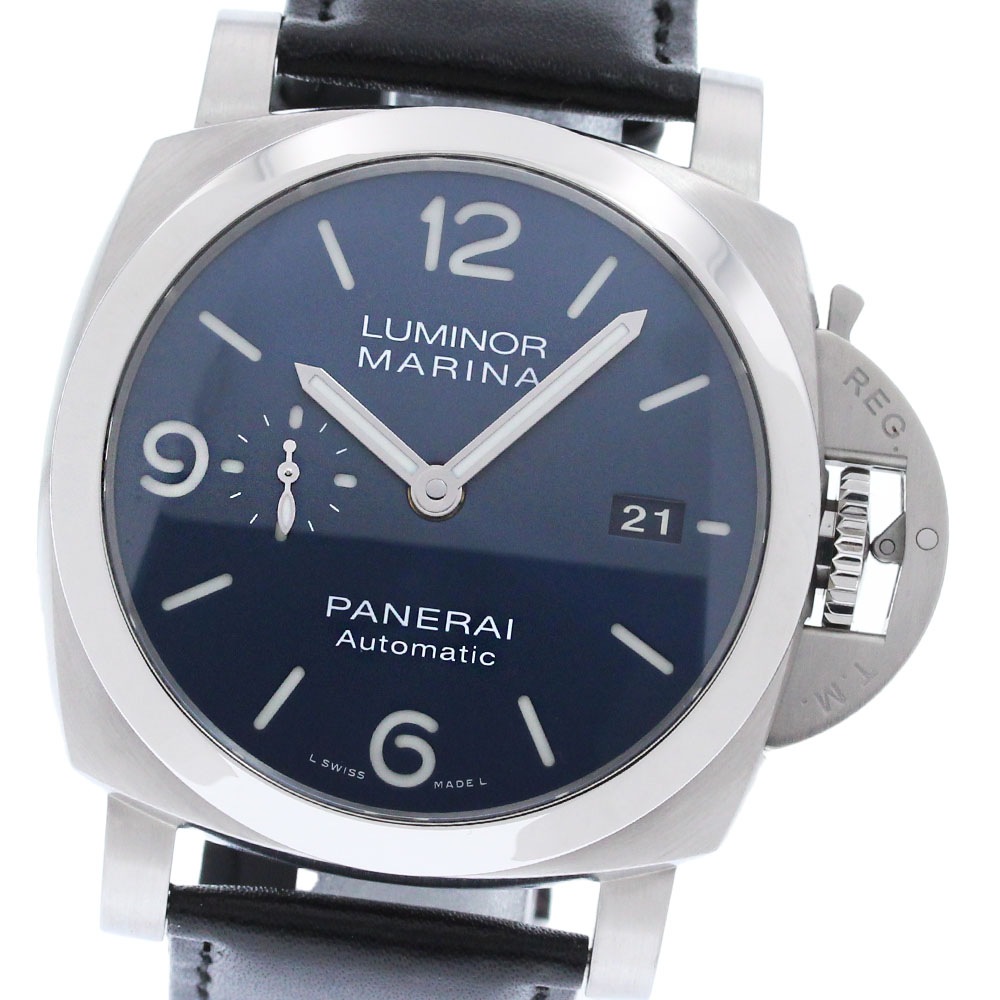 パネライ PANERAI PAM01316 ルミノール マリーナ スペッキオ ブルー 44MM 自動巻き メンズ 良品 箱・保証書付き_867946【中古】