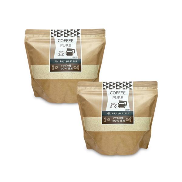 2個セット COFFEE PURE 珈琲ピュア ソイプロテイン 500g soy