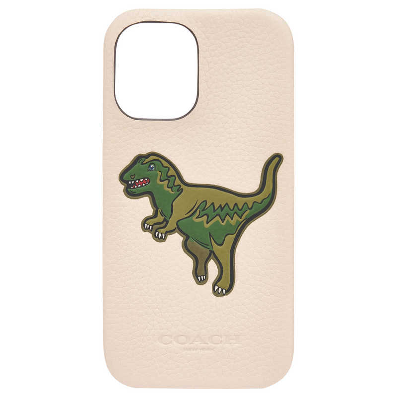 COACH　iPhone 16 Coach Leather Slim Wrap Case - Ivory Rexy/Pebbled Leather　CH054134