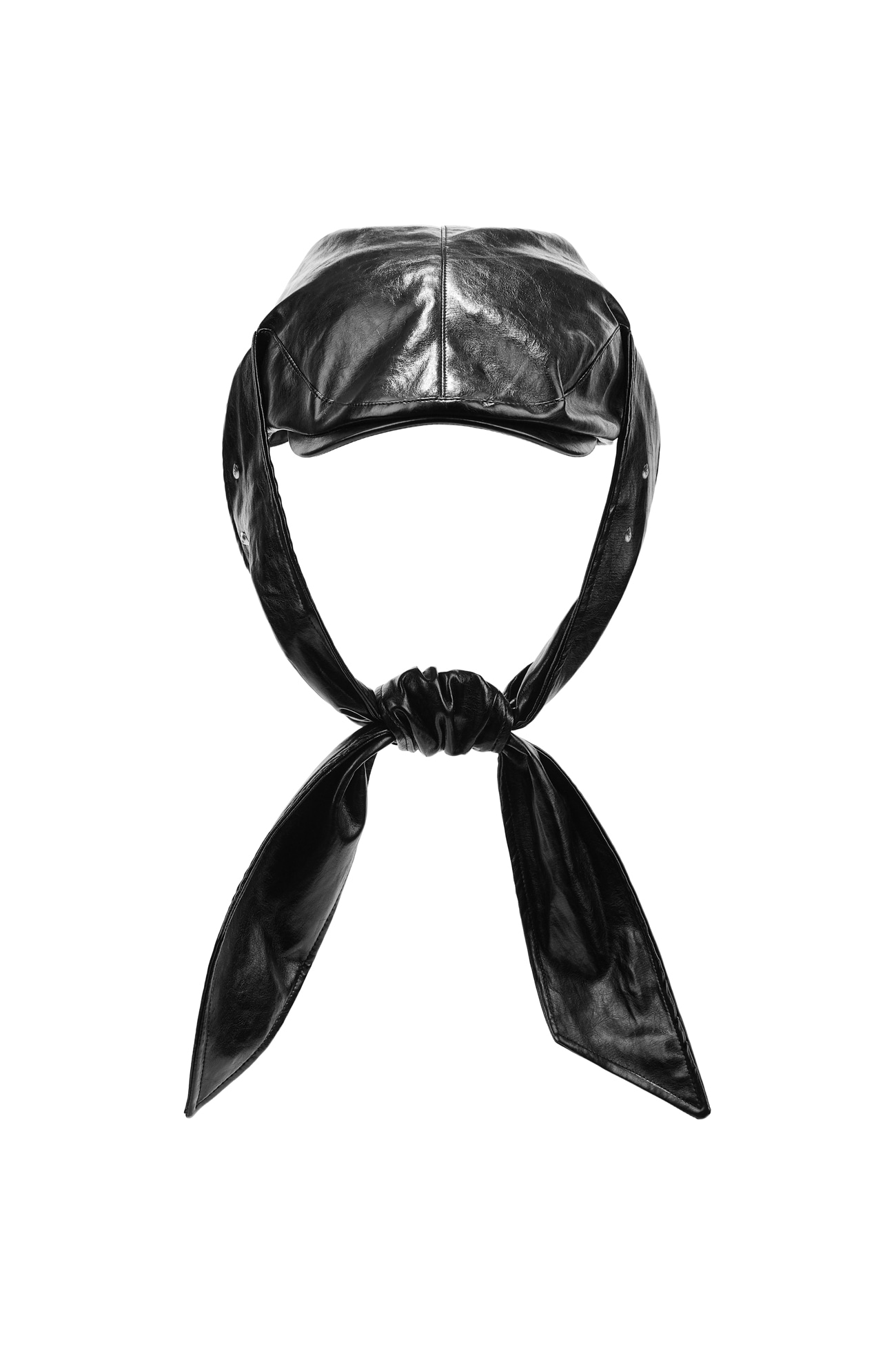 【DEINET】 HUNTING CAP: LEATHER BLACK