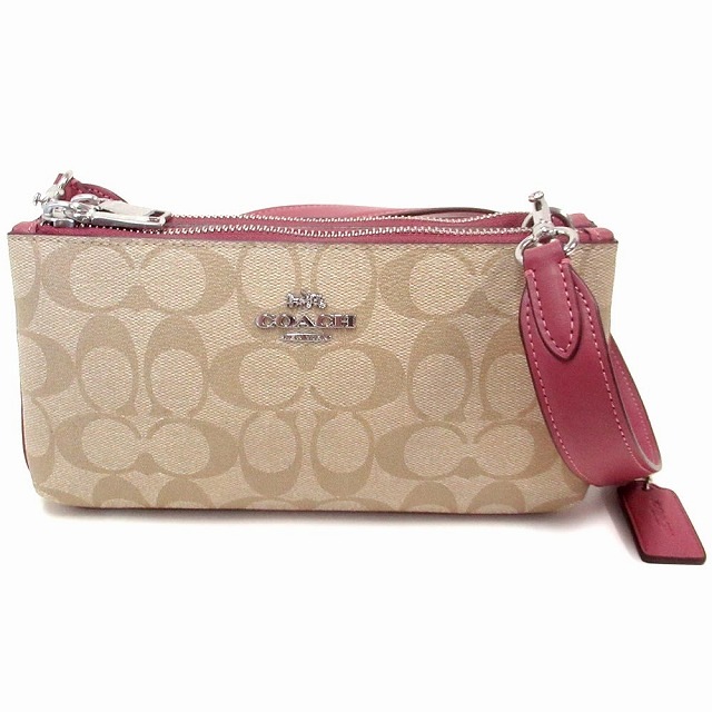 コーチ バッグ COACH アウトレット シグネチャー キャンパス ダブルジップ 2way クラッチ クロスボディー レディース CJ790SVVSR
