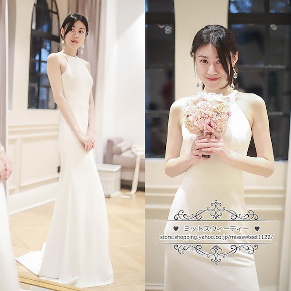 Qoo10] ウェディングドレス 二次会 結婚式 ブラ