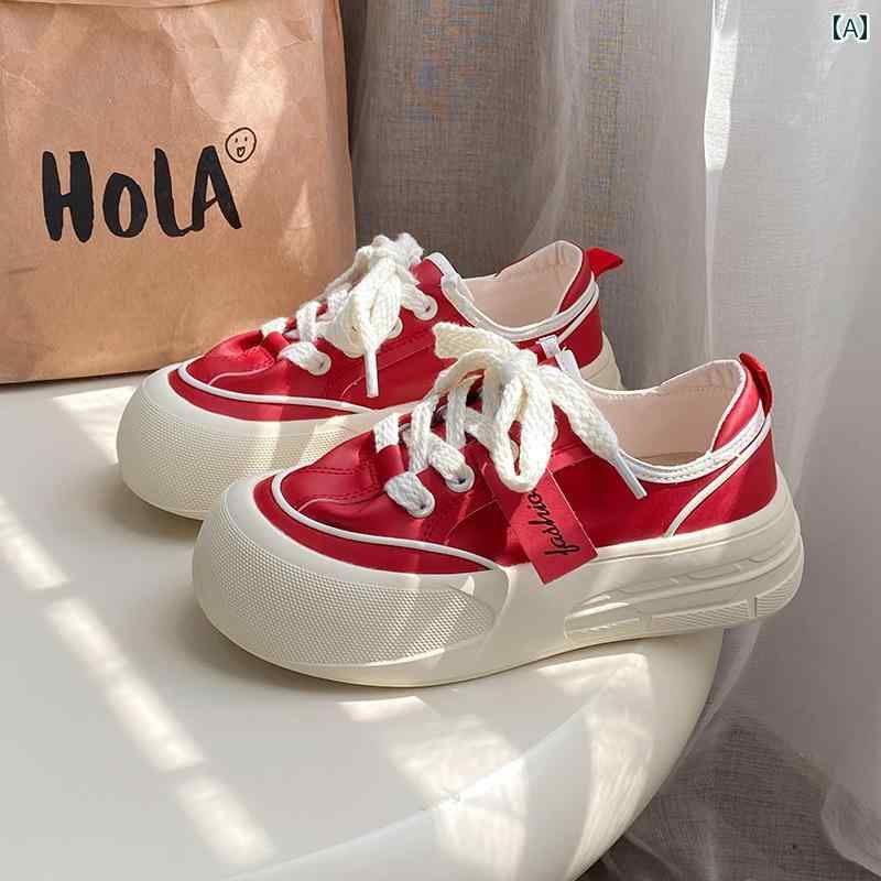 スニーカー レディース キャンバス シューズ フラット ローカット 女性 レトロ味 シック 厚底 白靴 春 カジュアル 靴