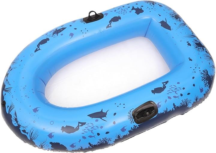 ボート フロート 透明底 船底が透けている シースルーボート 海中探索 浮き輪 海水浴 ラフティング カヤック フローティング (シーブルー)