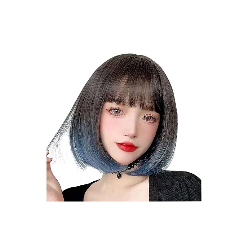 ウィッグ ボブ 黒髪 ショート フルウィッグ セミロング ストレート フルウィッグ 女性 かつら 自然 ミディアム ボブウイッグ コスプレ 女装 wig 小顔 耐熱 ネット ギフト ボックス 付（グラ