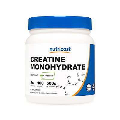 [USA] Nutricost ニュートリコストクレアピュア クレアチン モノハイドレート 無香料 500g