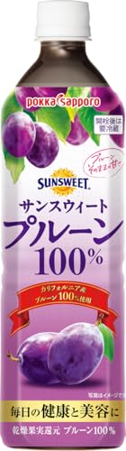 ポッカサッポロ サンスウィート プルーン100% 900ml×12本 ボトル